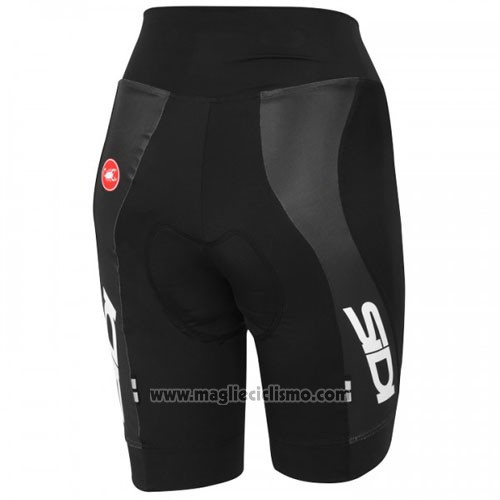 2014 Abbigliamento Ciclismo Castelli SIDI Nero e Bianco Manica Corta e Salopette